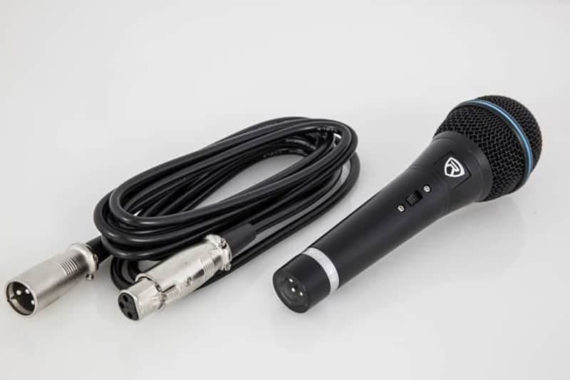 Rockville RMM-XLR Dynamic Cardioid Professional Metal Microphone w/ 10' XLR Cable