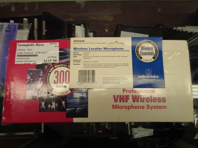 Used Audio-Technica ATW-0327 Wireless Microphone System