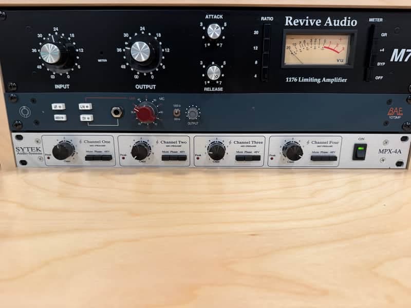 Sytek MPX-4Aii 4-Channel Mic Preamp with 2 Burr-Brown Op Amps 1990 - 2018 - Silver