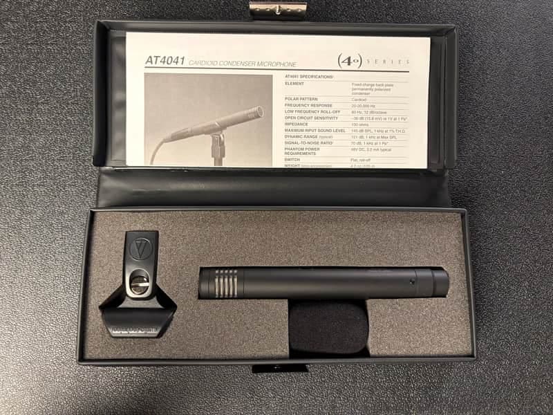 Audio-Technica AT4041 Small Diaphragm Cardioid Condenser Microphone 2010s - Black