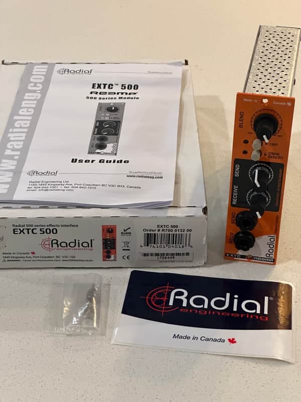 Radial EXTC 500 Series Reamp / Guitar Effects Interface Module 2010s - Orange