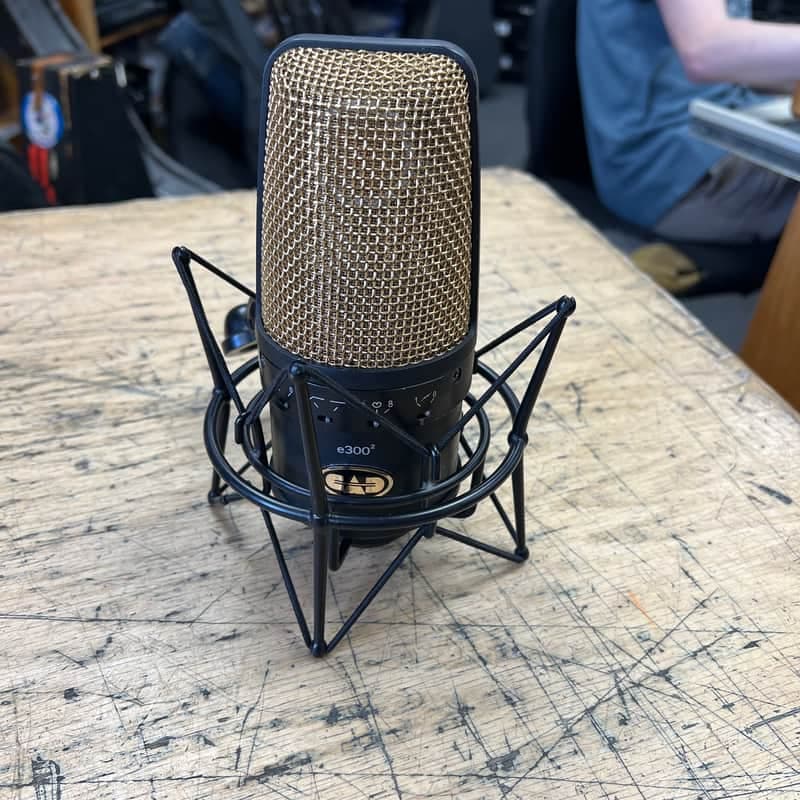 CAD Equitek E300-2 Large Diaphragm Multipattern Condenser Microphone 2000s - Black and Gold