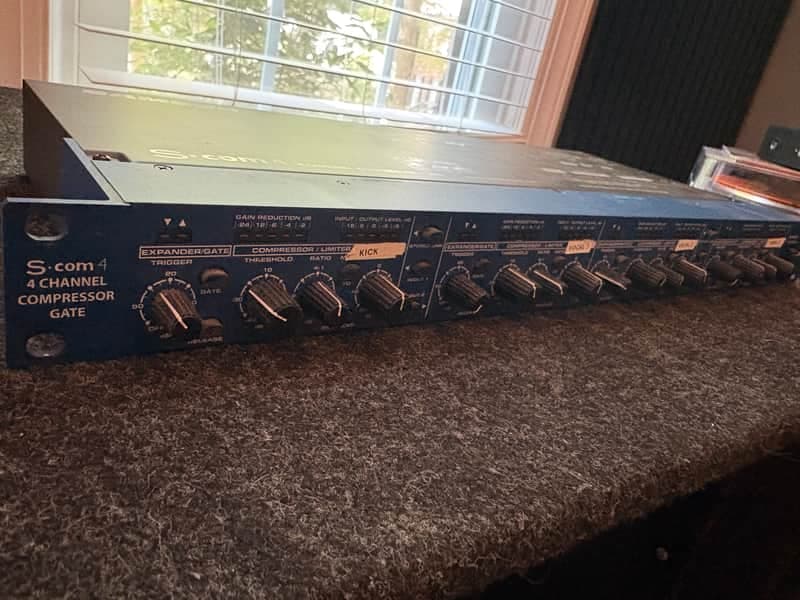 Samson S-Com 4 S Class 4-Channel Compressor/Gate 2010s - Blue