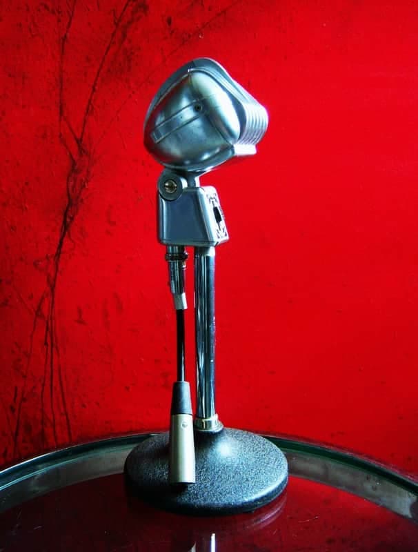 Vintage 1950's Turner S33D dynamic microphone Low Z w cable 33D 22D 25D Billie Holiday # 3