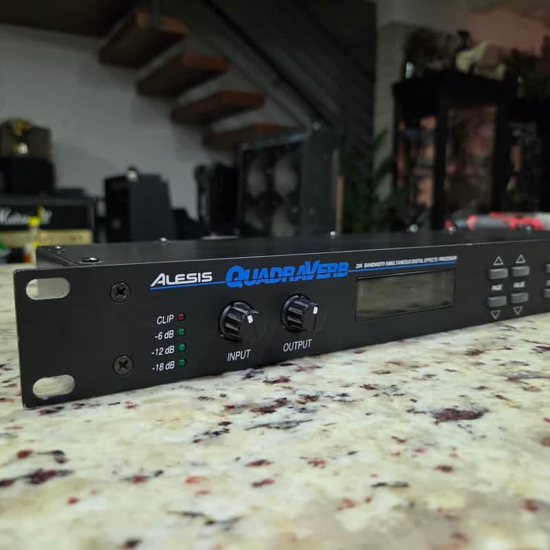 Alesis QuadraVerb 20k Bandwidth Simultaneous Digital Effects Processor 1990s - Black