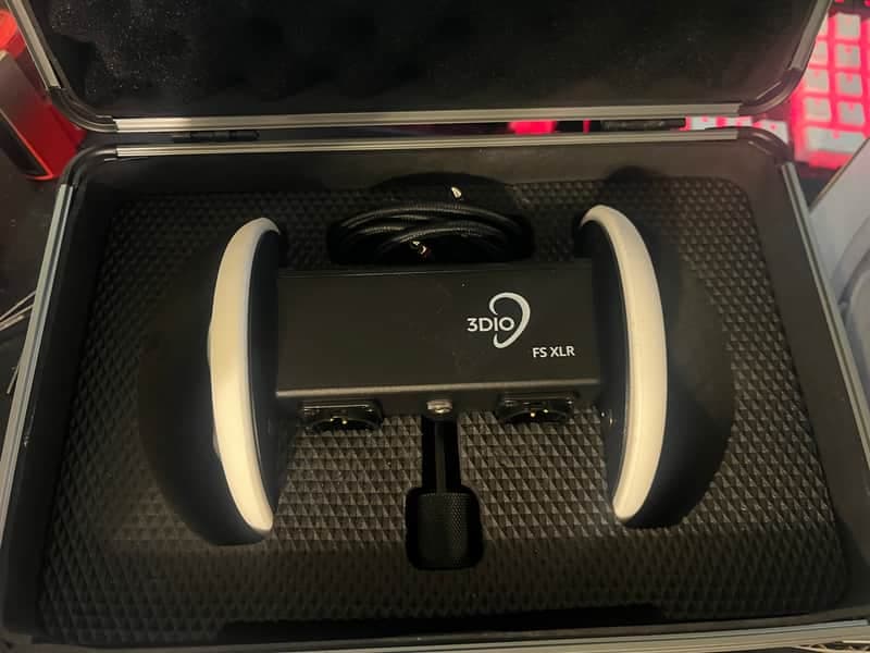 3Dio FS XLR Free Space Binaural Microphone with Hard Case