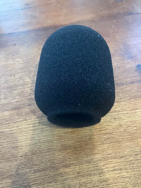 Shure A7WS Large Foam Windscreen for SM7, SM7A, SM7B Mics 2010s - Black