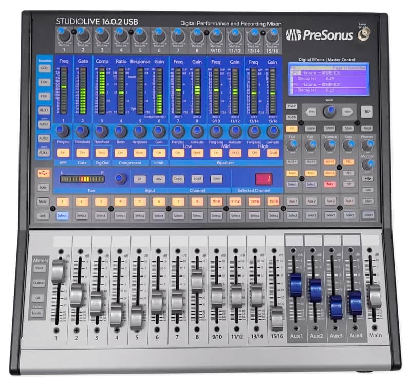 Presonus StudioLive 16.0.2 USB 16x2 Live/Recording Digital Mixer w/ Interface