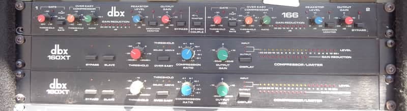 dbx 166 gain reduction unit mid 90's - black