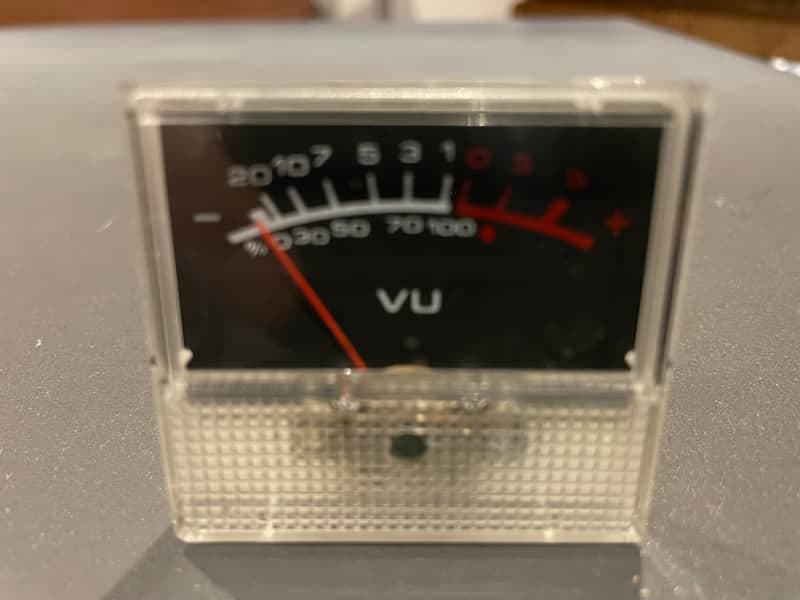 Single TEAC reel to reel meter black