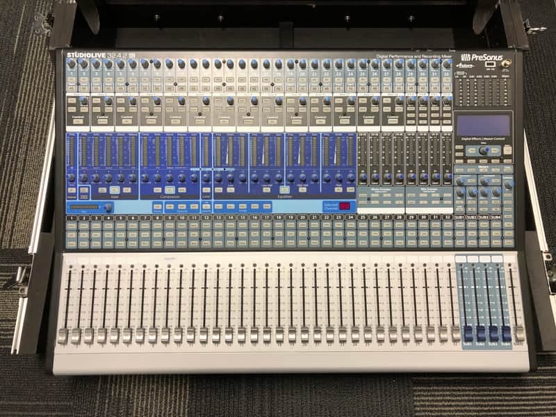 PreSonus StudioLive 32.4.2 AI with Road Case and cables.