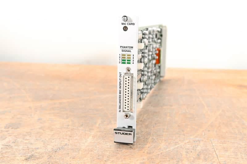 Studer Mic/Line In Card for D21m Modular I/O System CG01HP6