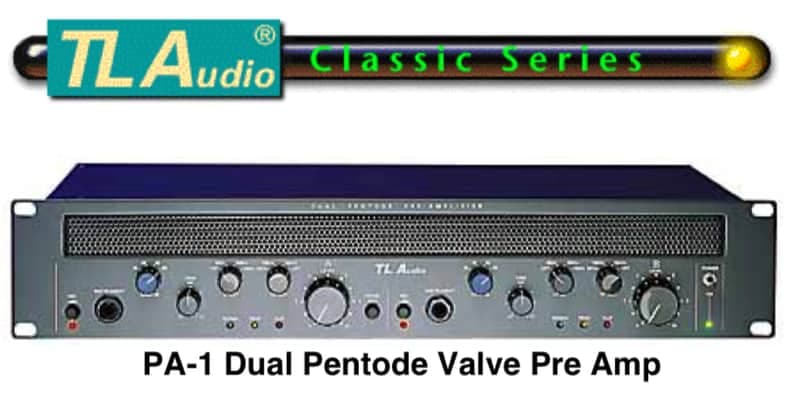TL Audio PA-1 Classic Series Dual Pentode Valve Microphone Preamp 1990s - Blue