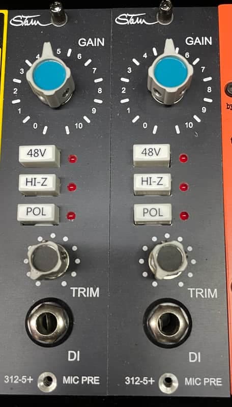 2x Stam Audio SA-312 500-Series Mic Preamps
