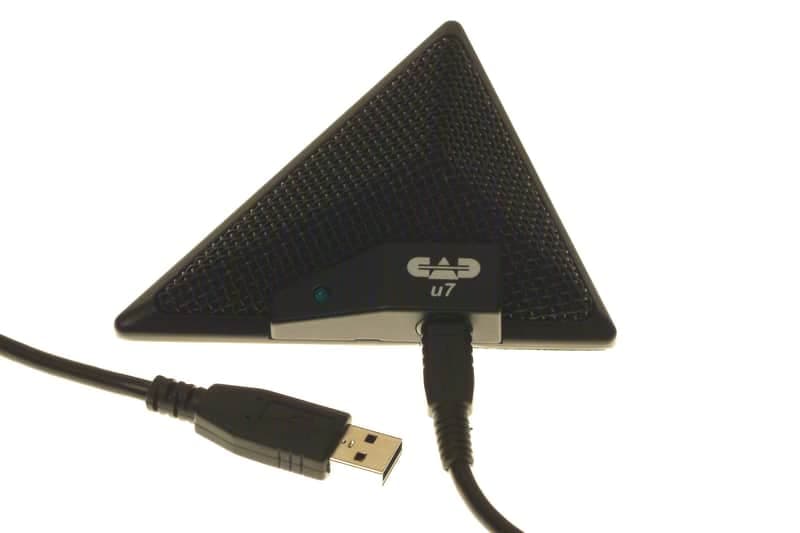 CAD Audio USB U7 Boundary Omnidirectional Condenser Microphone, Black