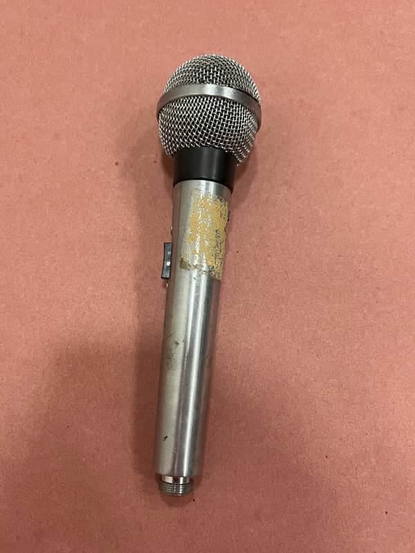 TWO 1970's Japan Shure Copy Dynamic Microphones Dual-Impedance