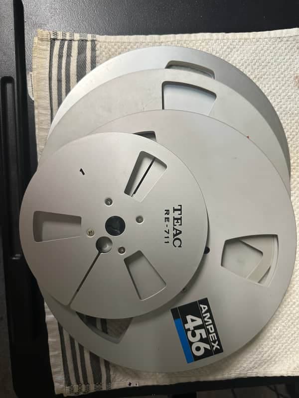 Tape Reels 1/4”-(3)10” & (1)7”