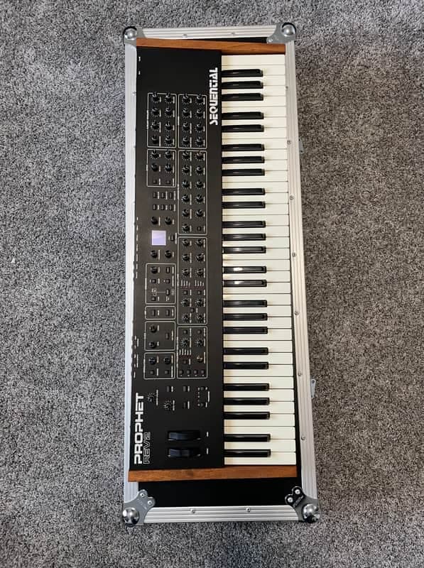 Sequential Prophet Rev2 61-Key 8-Voice Polyphonic Synthesizer 2018 - Present - Black with Wood Sides