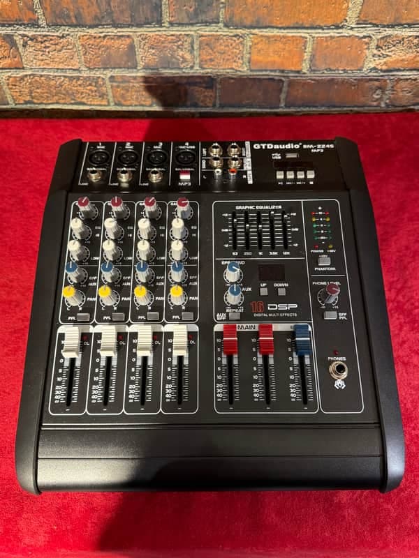 GTD Audio BM-224S Powered Mixer MP3