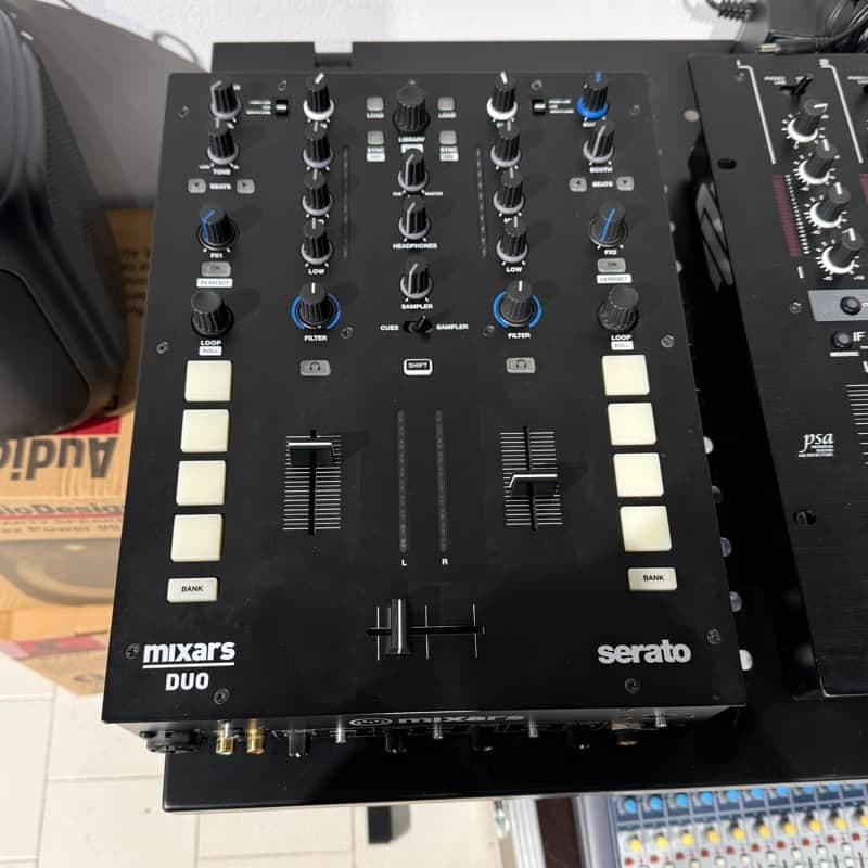 Mixars Duo MKII 2-Channel DJ Battle Mixer for Serato DJ 2010s - Black