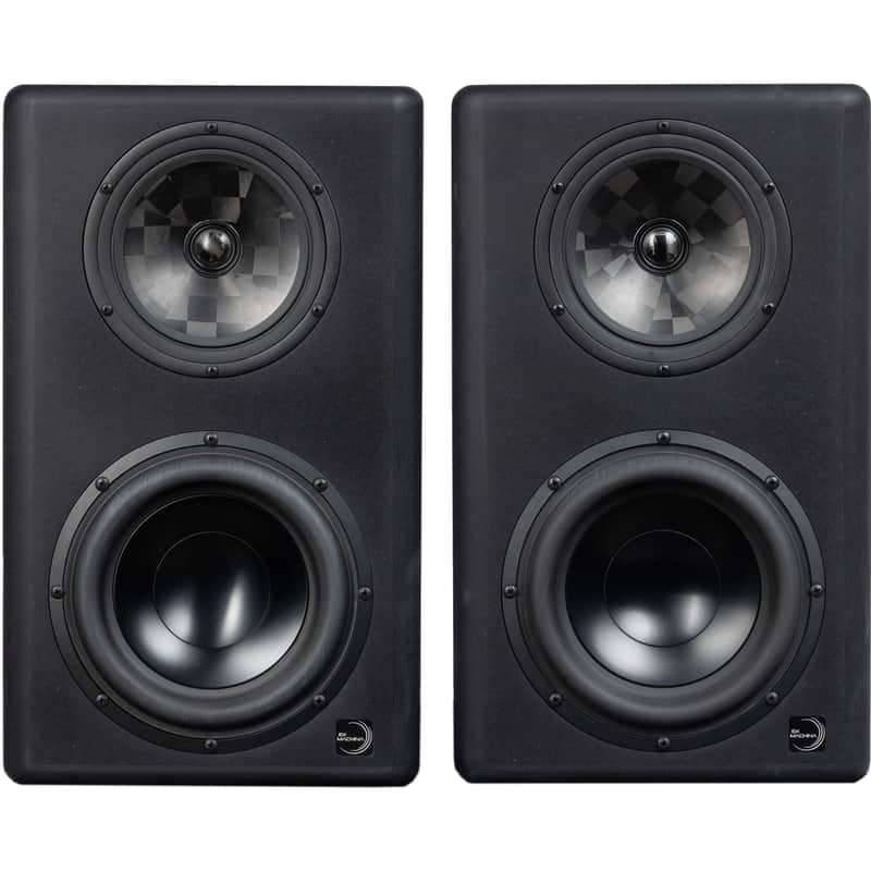 Ex Machina Soundworks Pulsar MKII 3-way 8-inch Active Studio Monitors - Pair