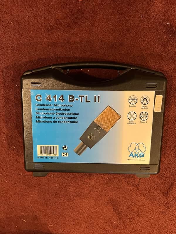 AKG C414 B TLII studio condenser microphone C414B