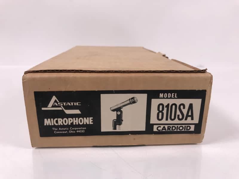 NOS Astatic 810SA Cardioid Dynamic Fixed Mount Microphone