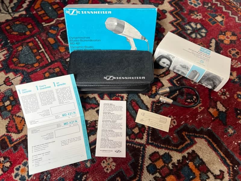 1971 Sennheiser MD 421 N – West Germany – Time Capsule, Complete w/ QC Sheet (15 FEB 1971)
