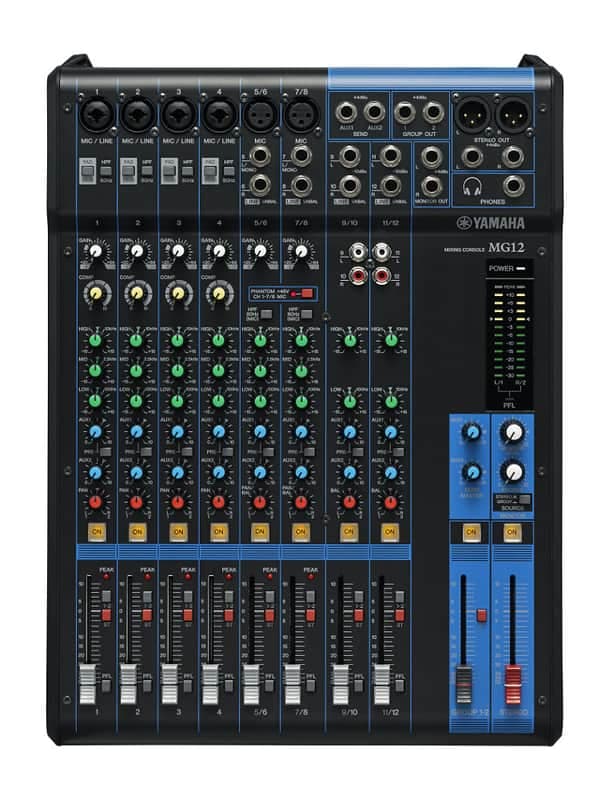 Mint Yamaha MG12-YAMAHA 12 Input/4 Bus Analog Audio Mixer