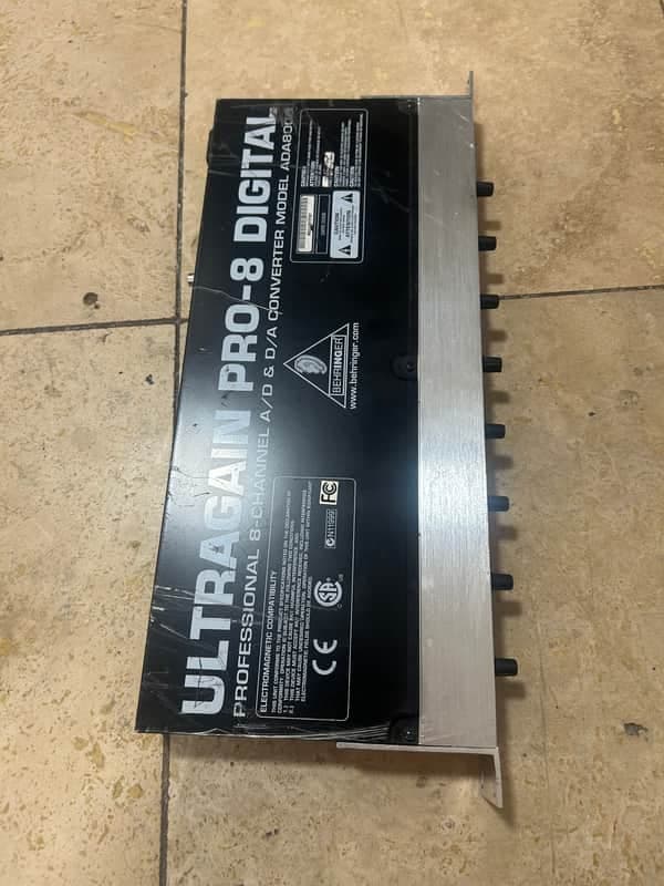 Behringer Ultragain Pro-8 Digital ADA8000 8-Channel Mic Preamp with A/D Converter 2000s - Black / Silver