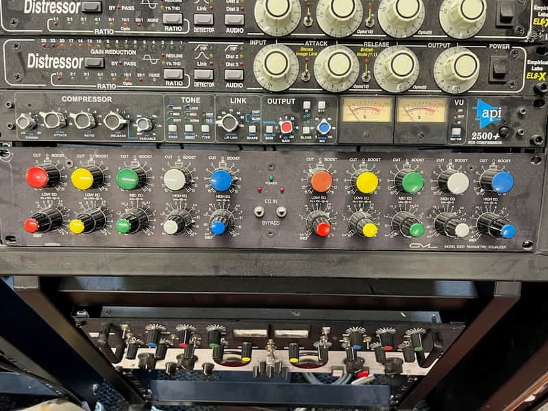 GML 8200 *Series I* 2-Channel Parametric Equalizer with Power Supply 1980s - toggle switches, superior electronics