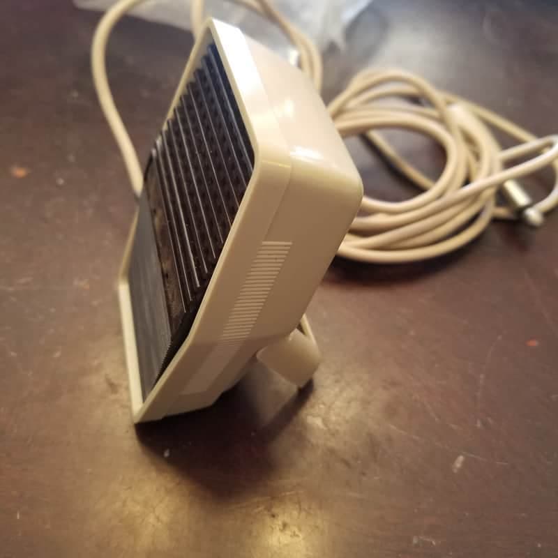 Sony F-7B 10 kOhm Dynamic Mic 1970s Cream and dark brown