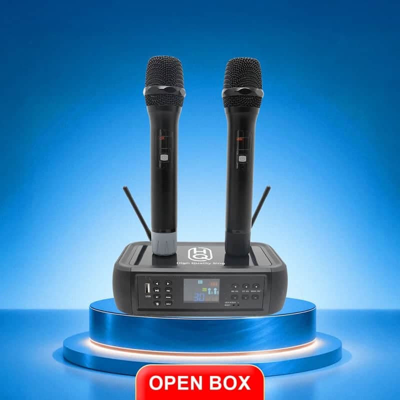 DSP124B Wireless Microphone System | Outdoor Karaoke | Rechargeable | XLR Output