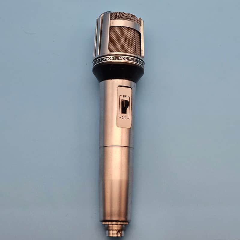 ☆Vintage 1970s RCF MD 2000N Italian Dynamic Microphone - Klein Tuchel Connector
