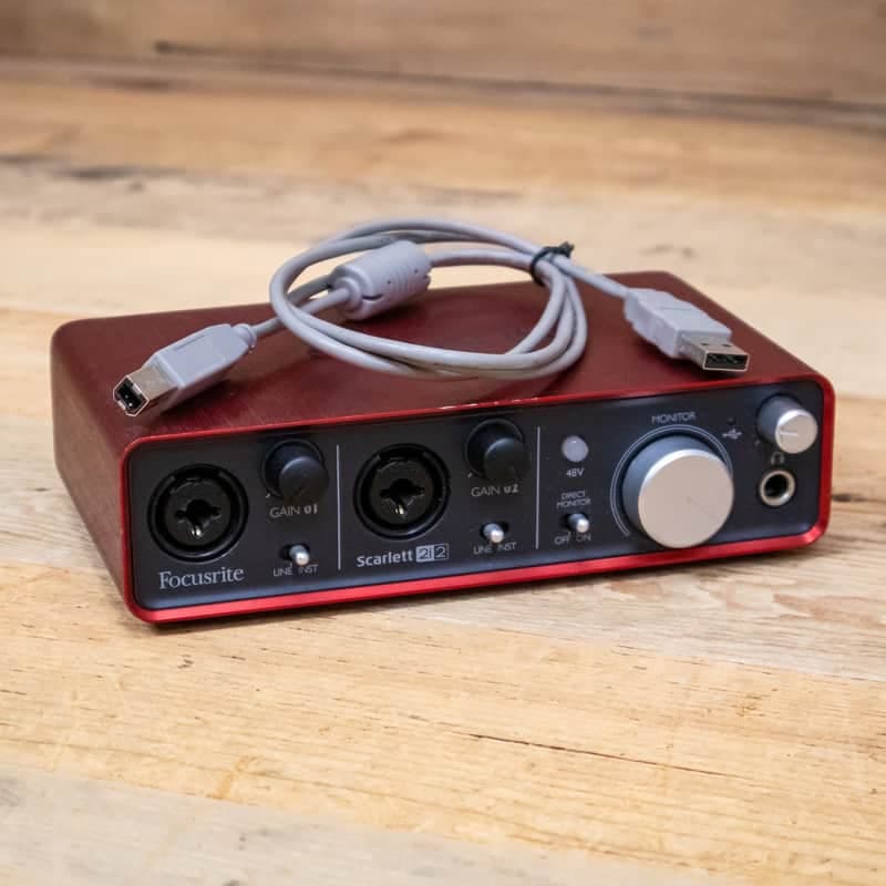 Focusrite Scarlett 2i2 USB Audio Recording Interface 2-i-2 Studio U287883