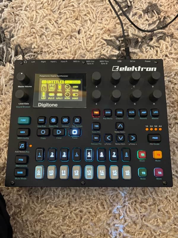 Elektron Digitone 8-Voice Digital Synthesizer 2017 - 2024 - Black