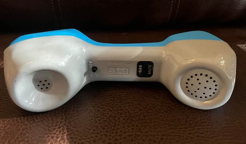 Bell Ear "Gamma" Lo-Fi Telephone Microphone - Lineman's Phone - Cornflower Blue
