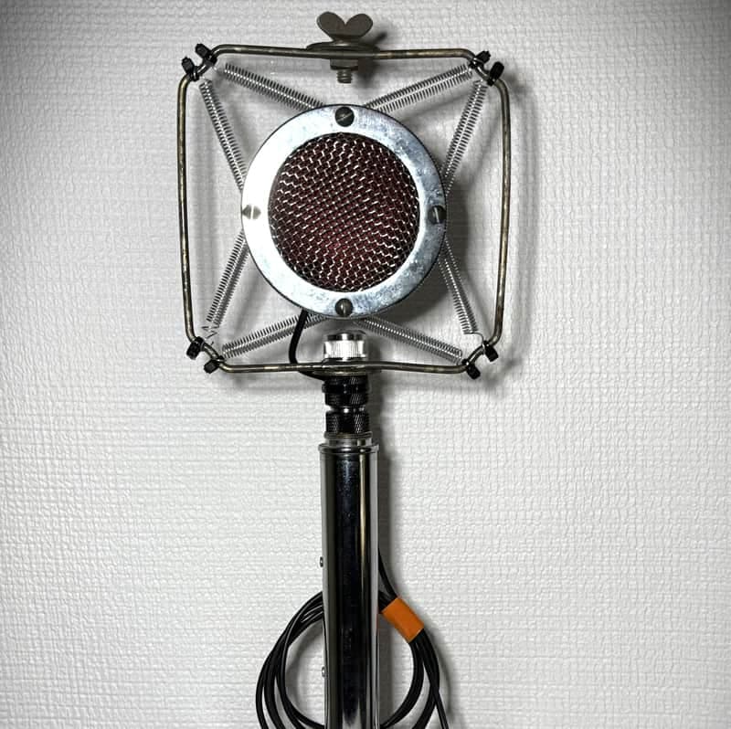 Vintage 1950's Astatic Ring-Spring Crystal Microphone, working, unique (Hear it)