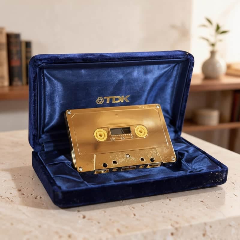 TDK GOLD Rare Vintage MINT Audio Cassette Japan Market Tape Warranty