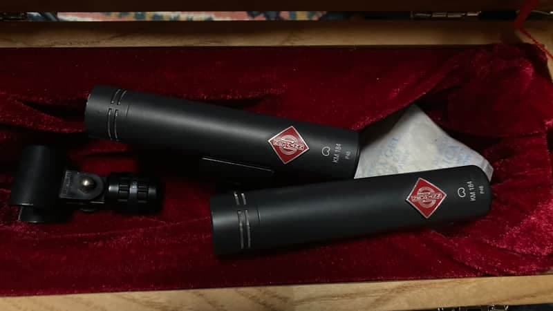 Neumann KM 184 Small Diaphragm Cardioid Condenser Microphone e Stereo Pair