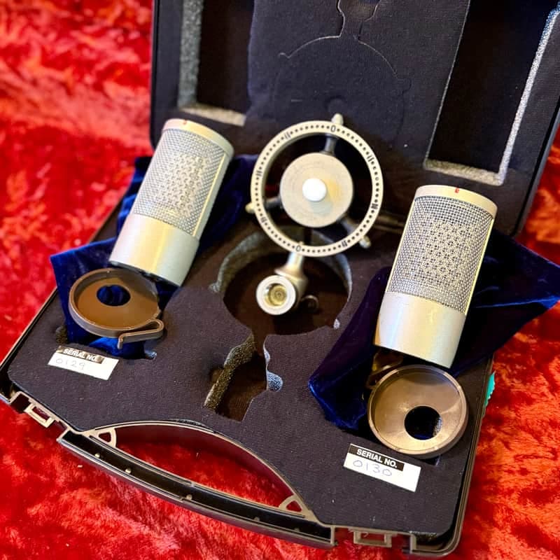 STC Coles 4050 stereo ribbon microphone set original uk bbc