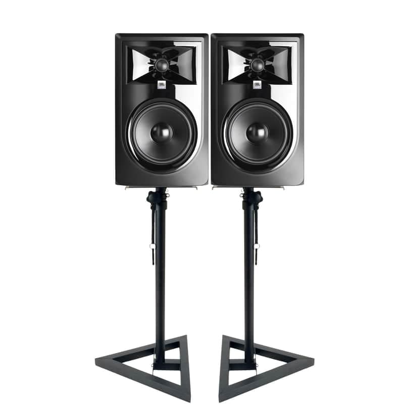 JBL 306P MKII Powered 6-Inch Two-Way Studio Monitor (Pair) with Stands