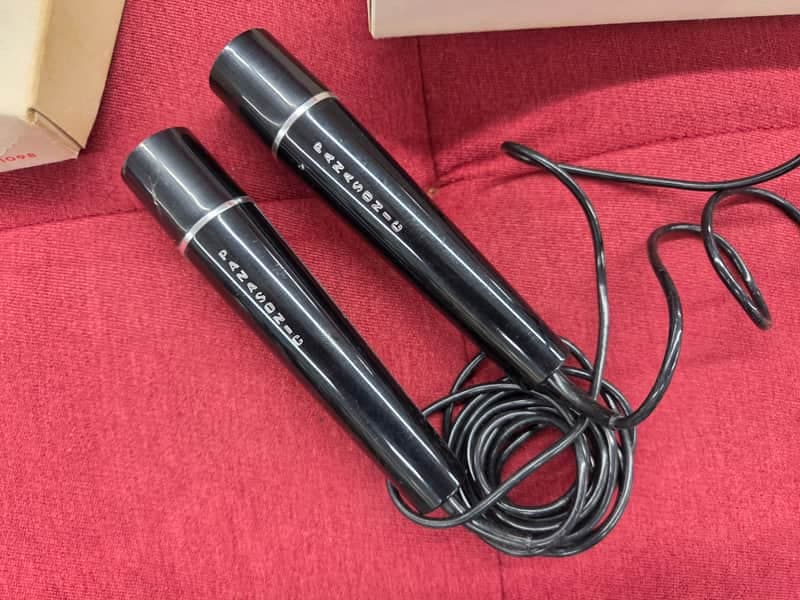 Panasonic WM-2057P Dynamic Mic Pair for Tape Recorder with accessories - Black
