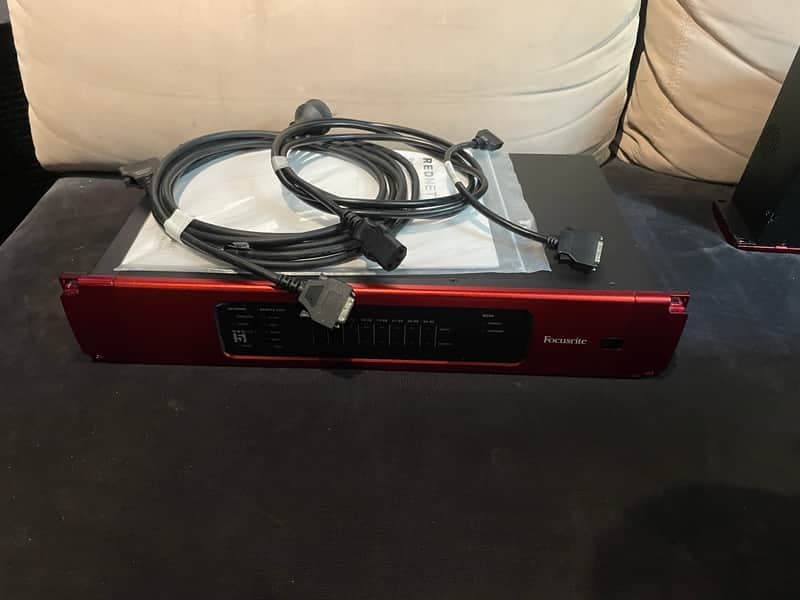 Focusrite RedNet 5 Pro Tools HD Bridge Dante Audio Interface 2010s - Red