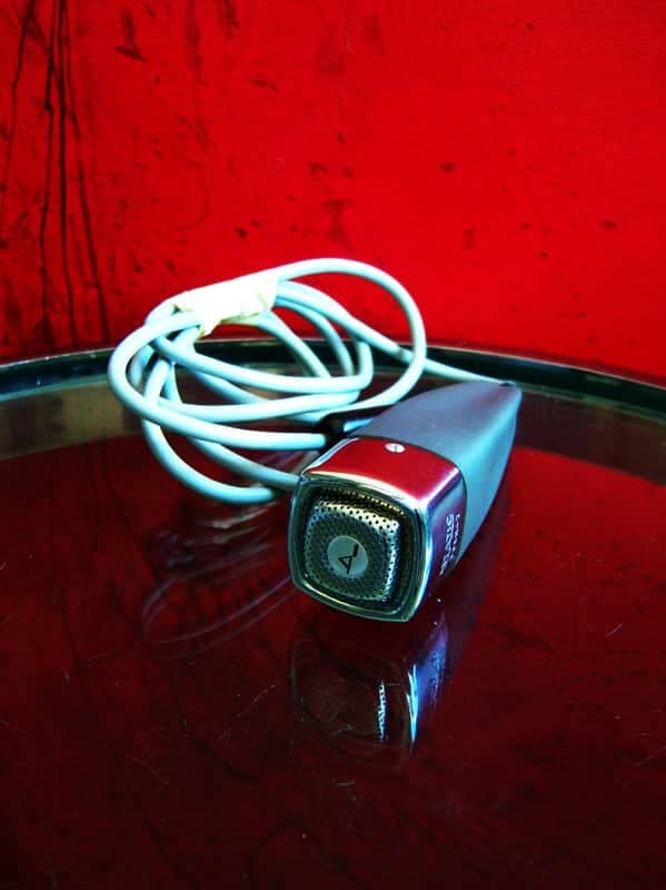 Vintage 1980's Astatic 335H-7 / 335H dynamic microphone grey Hi Z harp mic w cable JT30 2