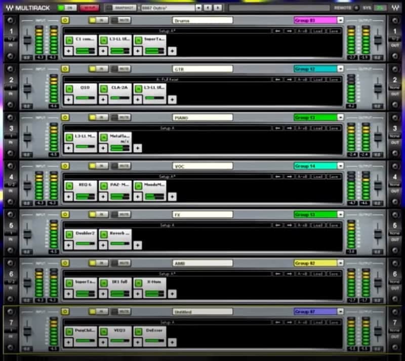 Waves MultiRack Native and SoundGrid with Extra Plugins