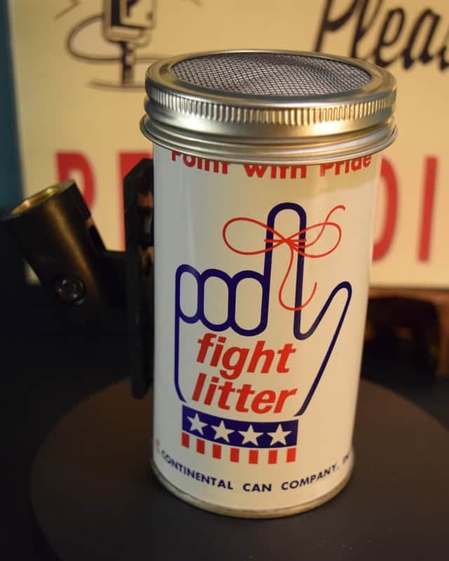 Lo Fi Steel Can Piggy Bank Microphone - Fight Litter-Unknown