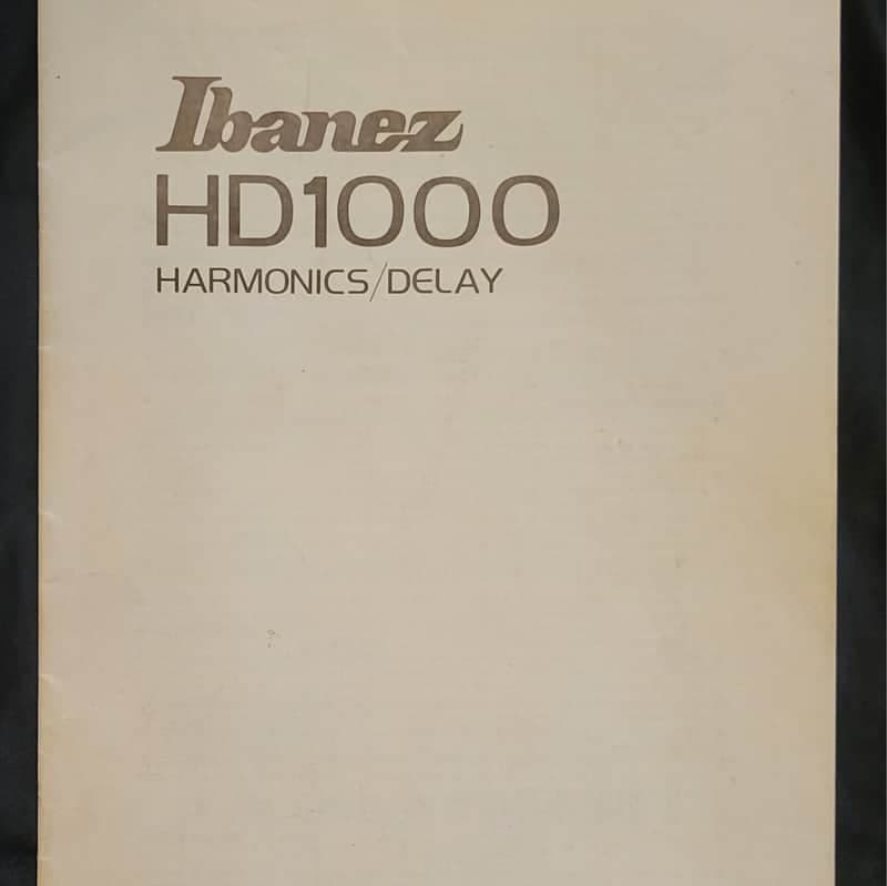 Ibanez HD1000 Manual 1983 - Gray/White
