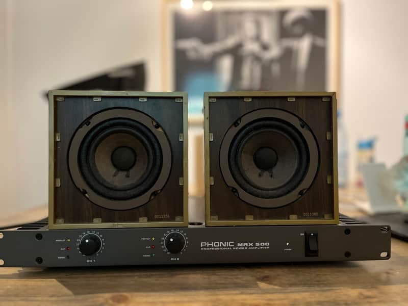 Original Auratone 5C Sound Cube Paar (70er) inkl. Phonic MAX 500