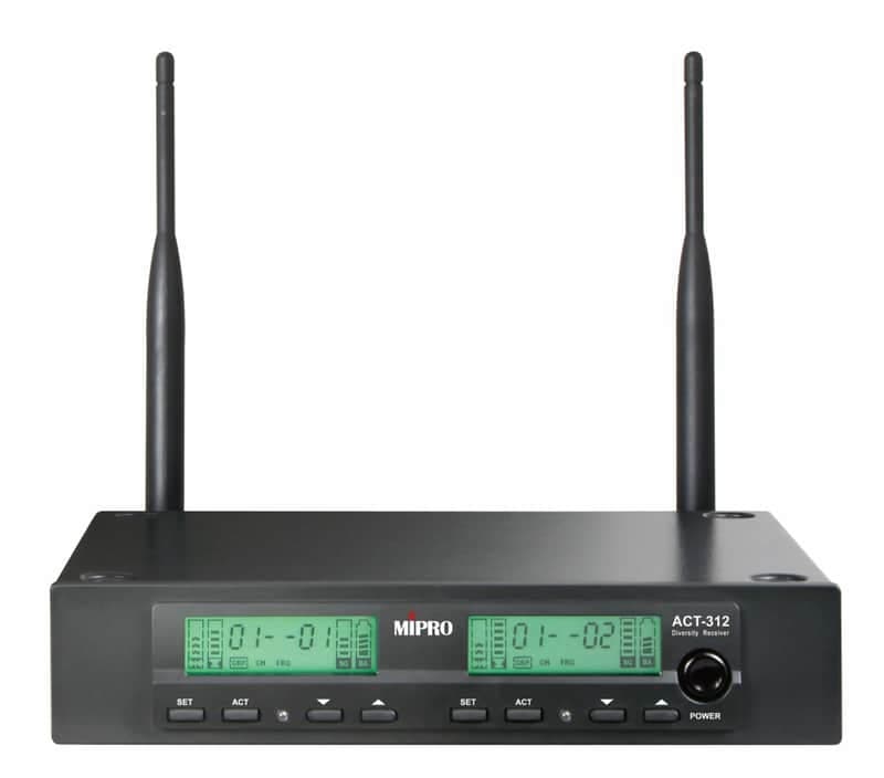Mipro ACT312-II Dual Reciver Dual Channel Diversity Receiver Wireless System